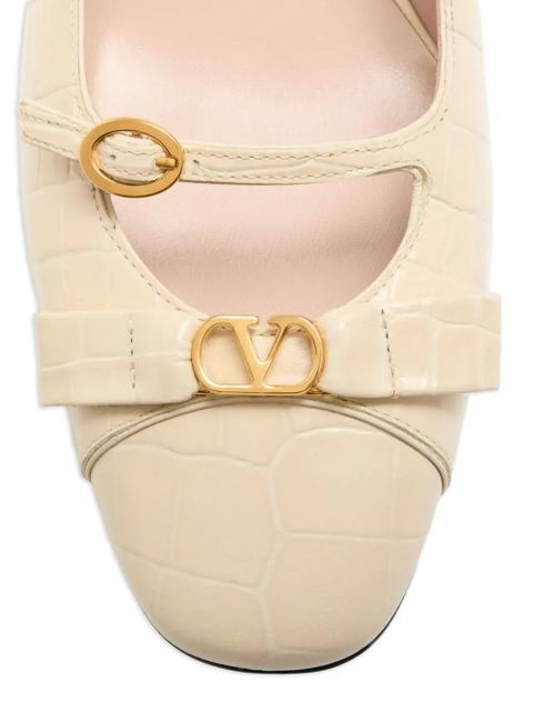 Valentino Garavani 45mm Bowow Décolleté pumps - Neutrals