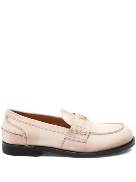 Miu Miu logo-detail loafers - Neutrals - zdjęcie produktu nr 1