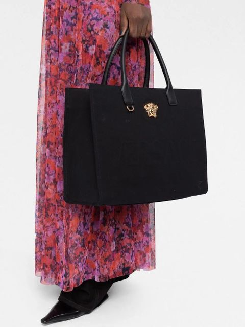 Versace large La Medusa tote bag - Black
