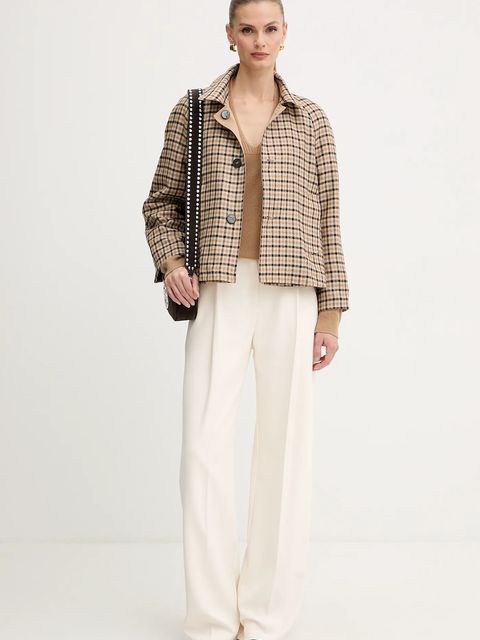 Liu Jo sweter wełniany damski kolor zielony MF5060 MS009