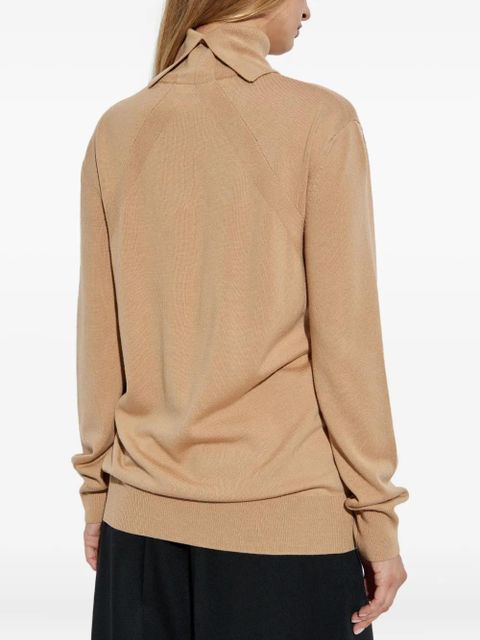 Jil Sander turtleneck wool jumper - Neutrals