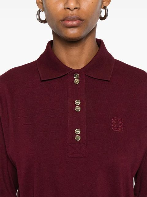 SANDRO logol-embroidered polo shirt