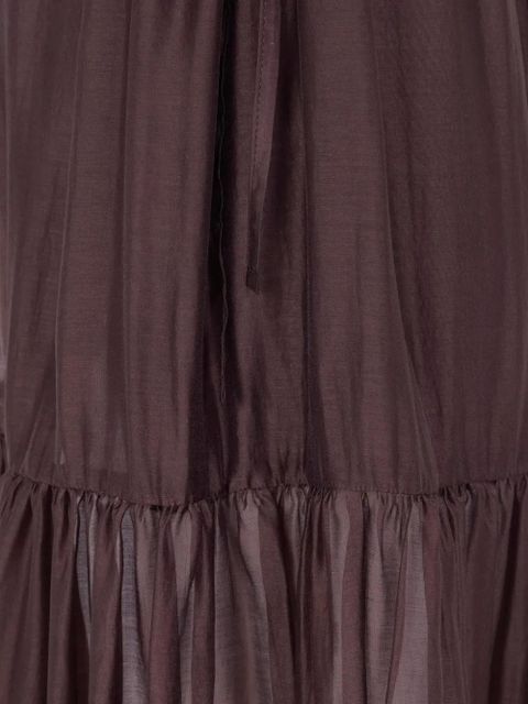 TWINSET tiered ruffled skirt - Brown
