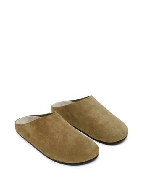 The Row suede flat mules - Green - zdjęcie produktu nr 2