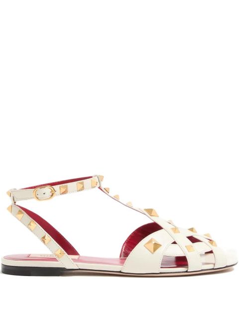 Valentino Garavani studdy kidskin sandals - Neutrals - zdjęcie produktu nr 1