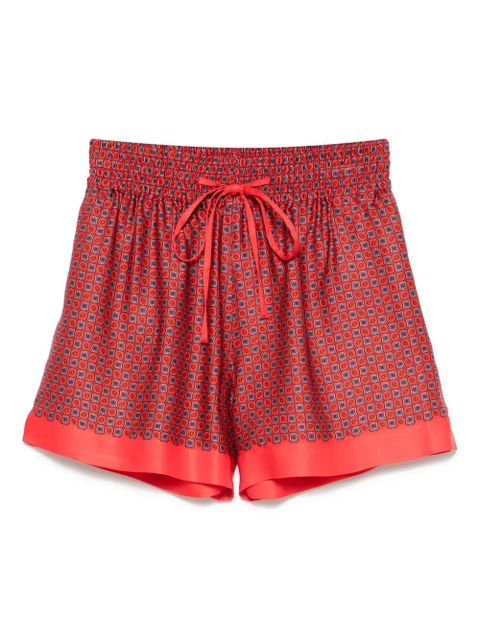 SANDRO geometric-print shorts - Red - zdjęcie produktu nr 1