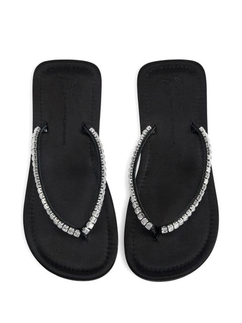 Giuseppe Zanotti Hatsumomo rhinestone-embellishment sandals - Black