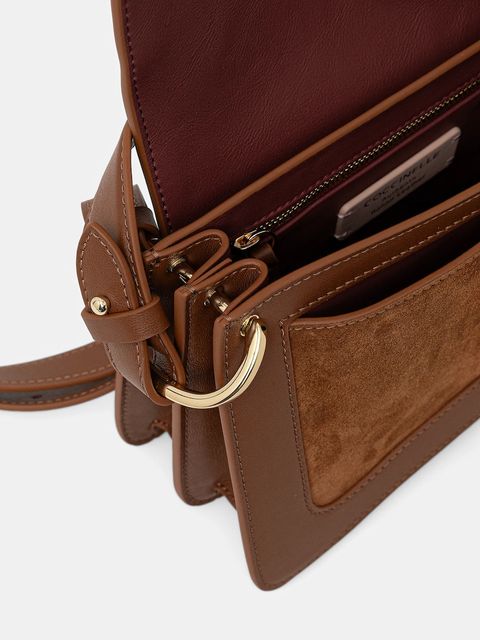 Coccinelle torebka skórzana kolor brązowy E1.T1S.18.02.01