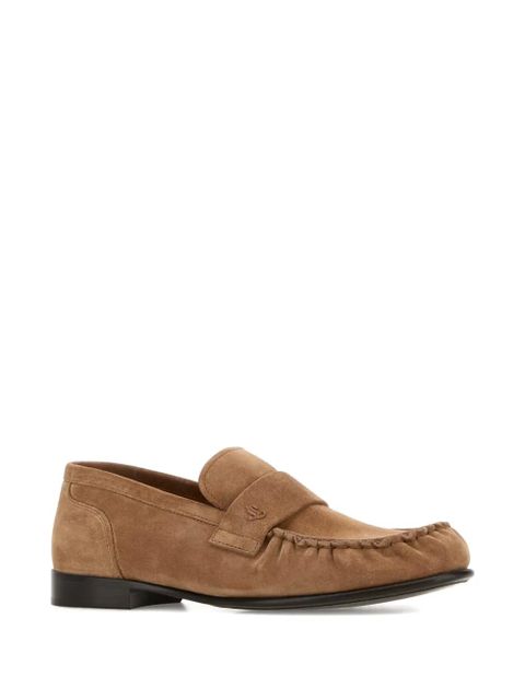 Jimmy Choo Ellis penny-strap suede loafers - Brown - zdjęcie produktu nr 2