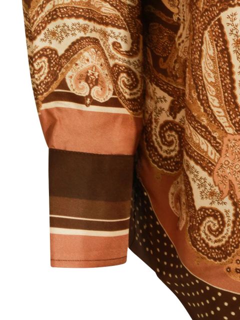 ZIMMERMANN Luna paisley-print shirt - Brown