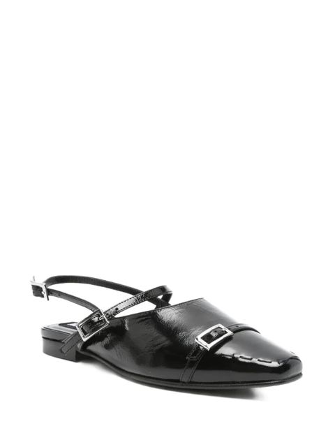 ALOHAS buckle slingback flat pumps - Black - zdjęcie produktu nr 2