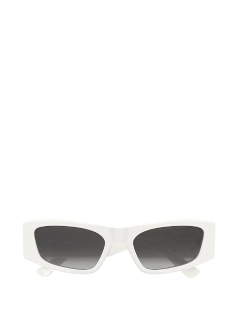 Balenciaga Eyewear rectangle logo sunglasses - White - zdjęcie produktu nr 1