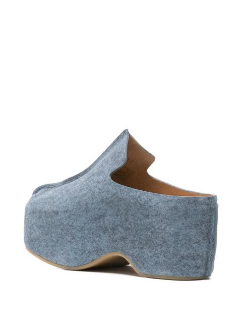JW Anderson 75mm platform clogs - Blue