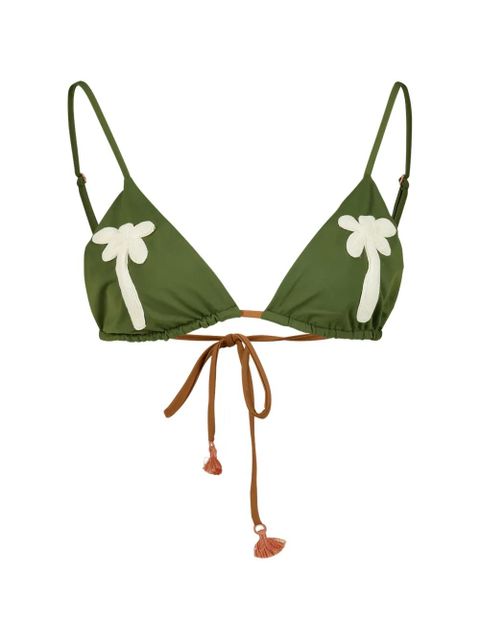 Johanna Ortiz Palms At Sunrise bikini top - Green - zdjęcie produktu nr 1