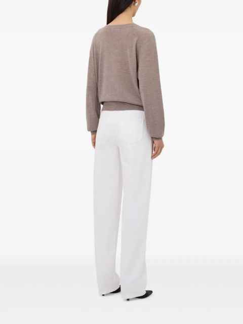 LouLou de Saison crew-neck cashmere sweater - Brown