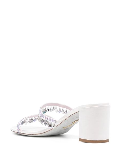 René Caovilla crystal embellishment sandals - Purple - zdjęcie produktu nr 2