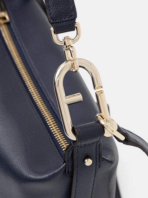 Furla torebka skórzana Tonie M Hobo kolor granatowy WB01964 A.0023 2676S