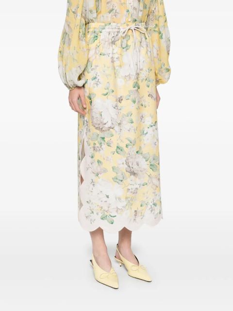 ZIMMERMANN acacia scallop midi skirt - Neutrals - zdjęcie produktu nr 2