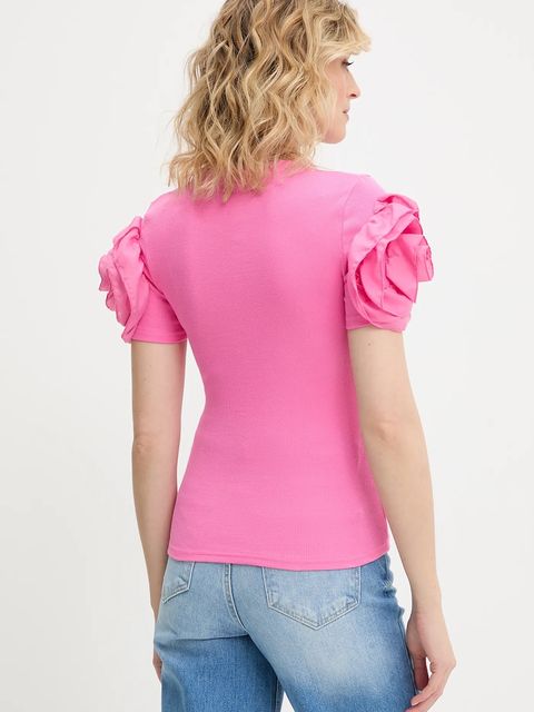 Answear.LAB bluzka kolor różowy gładka