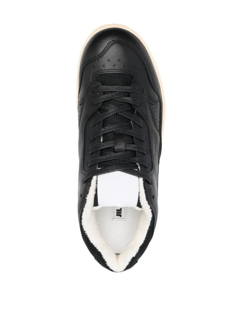Jil Sander Basket low-top leather sneakers - Black