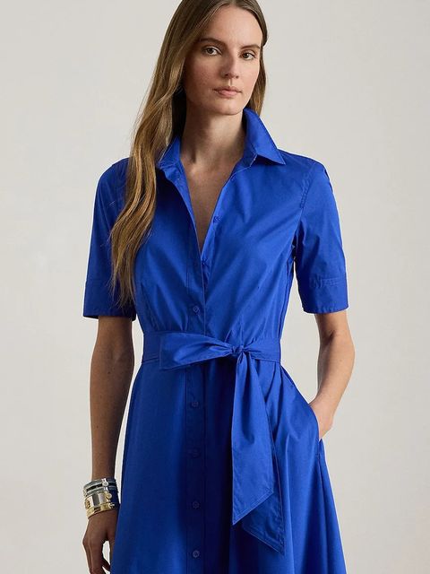 Lauren Ralph Lauren sukienka kolor niebieski mini rozkloszowana 200748950 - zdjęcie produktu nr 2