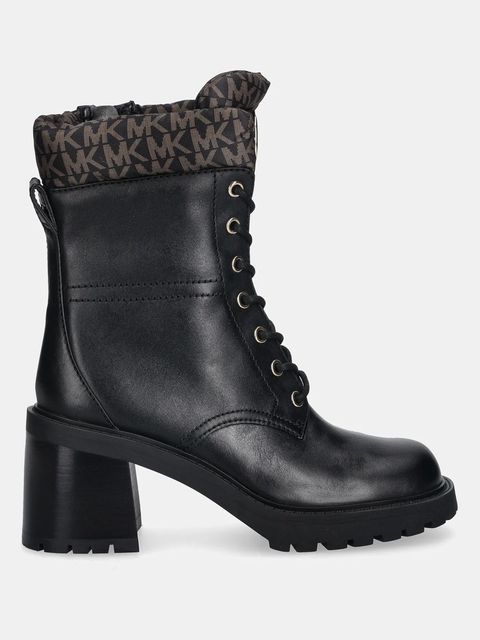 MICHAEL Michael Kors botki skórzane Cade damskie kolor czarny na słupku 40F5CAME6L.292