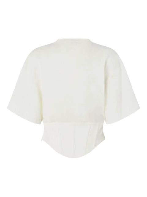 PINKO cotton T-shirt - White - zdjęcie produktu nr 2