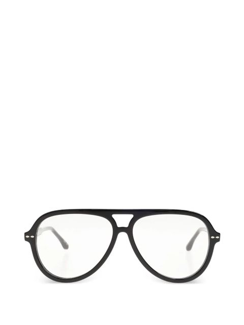 Isabel Marant Eyewear navigator-frame glasses - Black - zdjęcie produktu nr 1