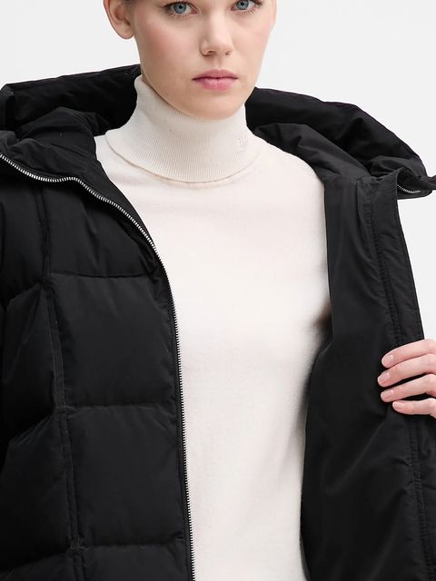 United Colors of Benetton kurtka puchowa kolor czarny zimowa oversize 22T6DN086