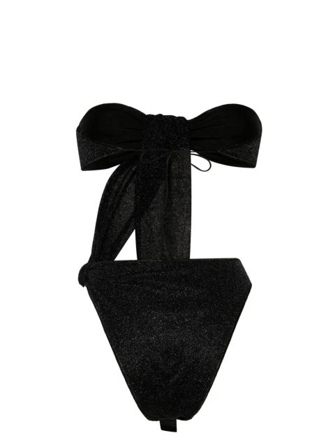 Oséree cut-out detail lurex swimsuit - Black - zdjęcie produktu nr 2