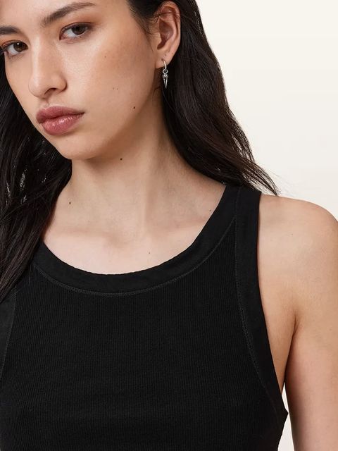 AllSaints top RINA damskie kolor czarny W235JB - zdjęcie produktu nr 2