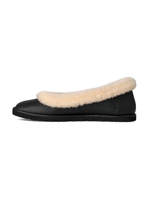 UGG baleriny skórzane Zora Leather Ballet Flat kolor czarny 1178450.BLK - zdjęcie produktu nr 2