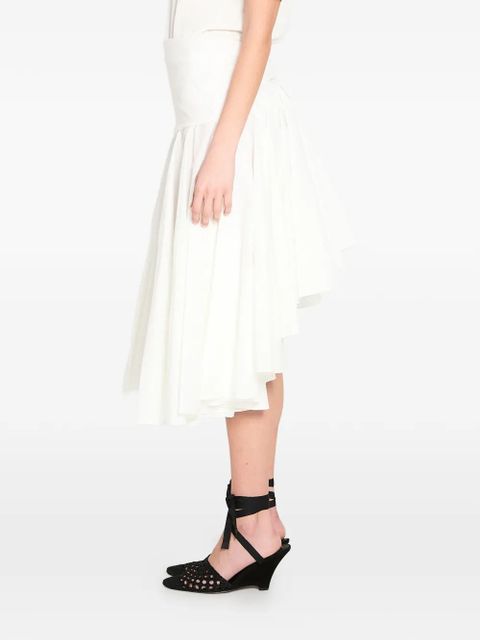 Jacquemus draped midi skirt - White - zdjęcie produktu nr 2