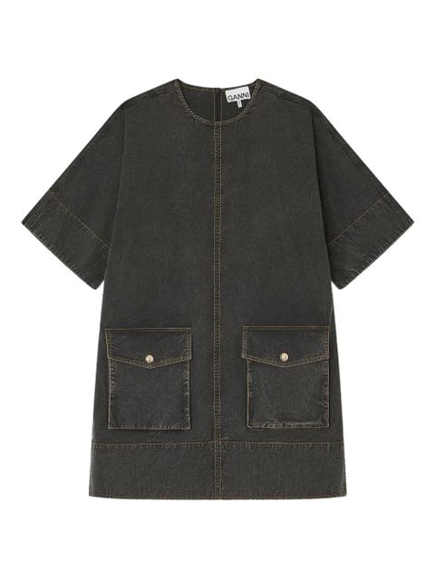 GANNI pocket-detail dress - Black - zdjęcie produktu nr 1