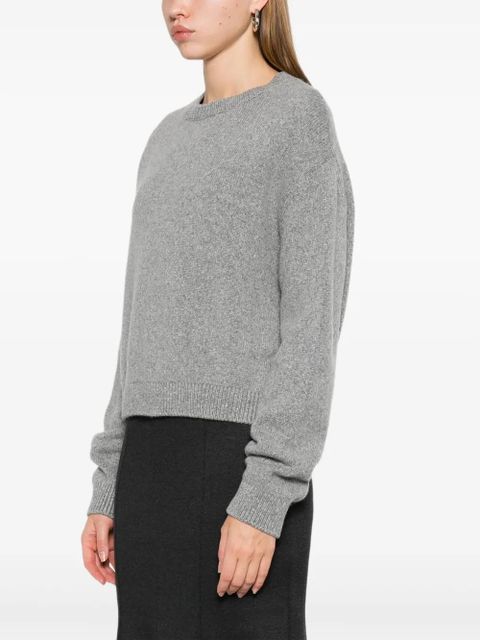 KHAITE ribbed-knit sweater - Grey