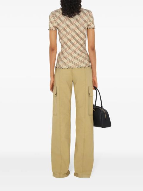 Burberry check T-shirt - Neutrals - zdjęcie produktu nr 2