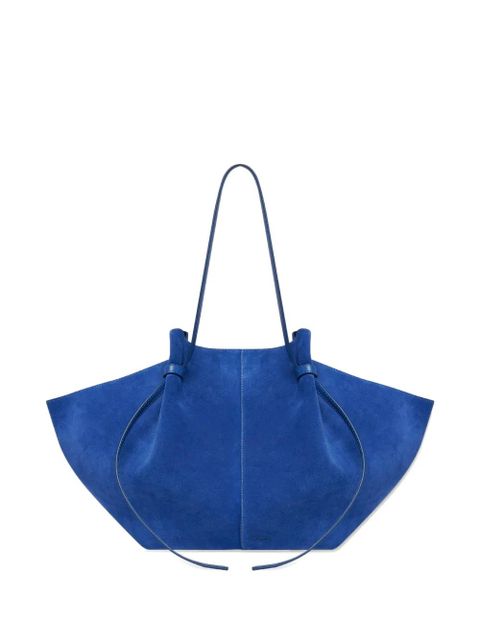 Yuzefi large Mochi suede shoulder bag - Blue - zdjęcie produktu nr 1