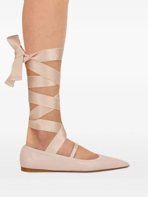 Ferragamo leather ballerina shoes - Pink - zdjęcie produktu nr 2