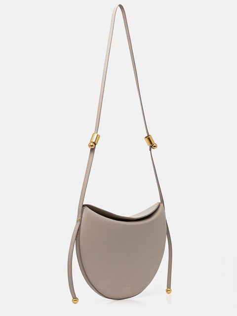 Furla torebka skórzana Moonstone M Shoulder Bag kolor beżowy WB01868 BX3104 4488S