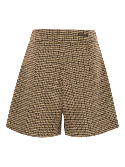 MC2 Saint Barth AYA Pied De Poule houndstooth-pattern shorts - Neutrals