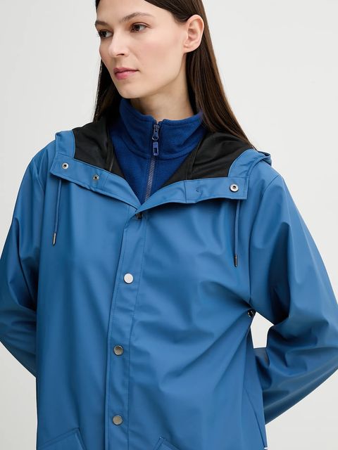 Rains kurtka Jacket W3 kolor niebieski przejściowa 12010