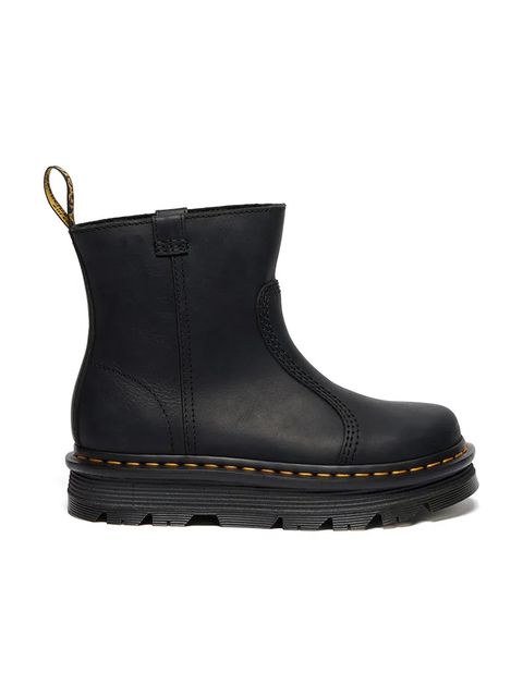 Dr. Martens botki ZebZag Rigger damskie kolor czarny na płaskim obcasie DM42662001 - zdjęcie produktu nr 1