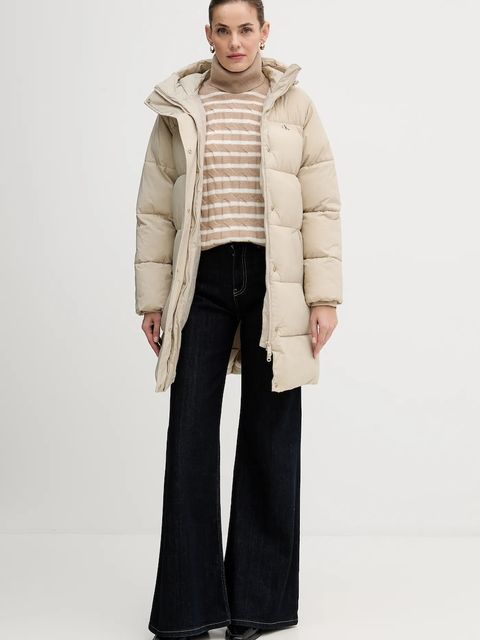 Calvin Klein Jeans kurtka kolor beżowy LV047D508G - zdjęcie produktu nr 2