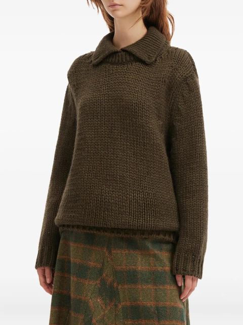 OUR LEGACY button-collar sweater - Green - zdjęcie produktu nr 2