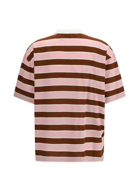 Prada Striped filo di scozia t-shirt - Pink - zdjęcie produktu nr 2