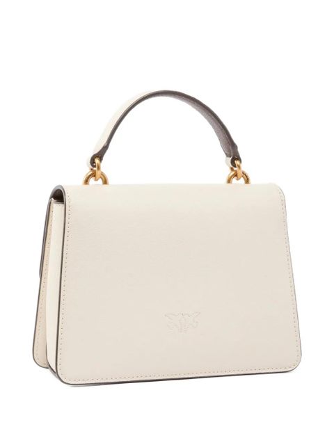 PINKO mini Love leather tote bag - White - zdjęcie produktu nr 2