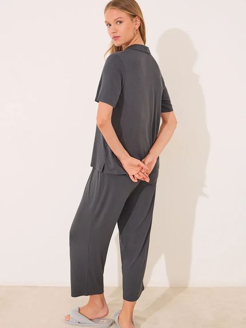 women'secret piżama damska kolor szary 4752520