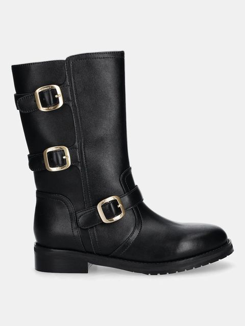 Twinset kozaki damskie kolor czarny na platformie 252TCP160 - zdjęcie produktu nr 2