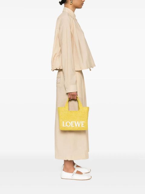 LOEWE small Font tote bag - Yellow - zdjęcie produktu nr 2