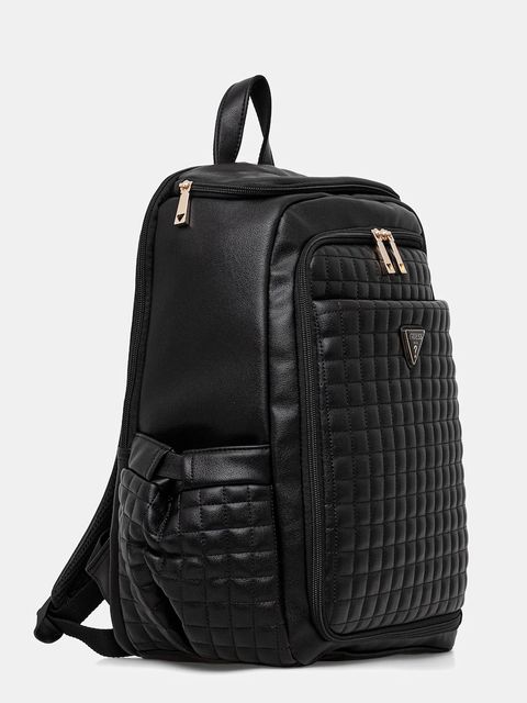 Guess plecak NADIRA damski kolor czarny duży gładki TWQG84 24033